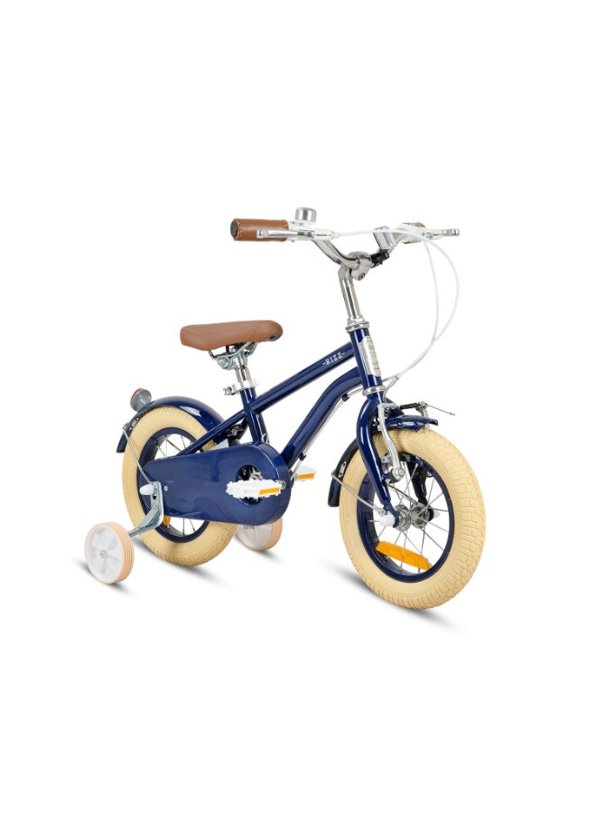 RIZZ Platinum Junior Classic 16-Inch Kids Bike | 16-Inch Wheel Size | Adjustabe Seat | Training Wheels | Blue - Image 2